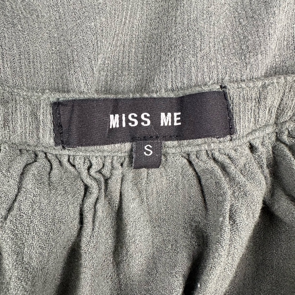 Miss Me Embroidered Green Blouse Size S - Picture 11 of 11